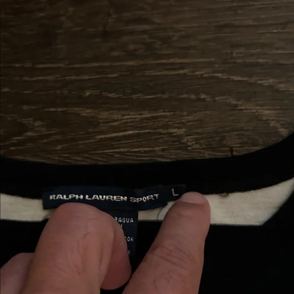 Polo by Ralph Lauren Black and White Striped Blouse - Picture 3 of 7